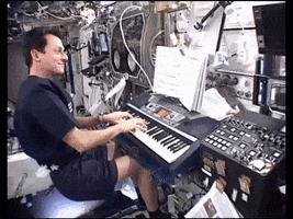 space station piano GIF by European Space Agency - ESA