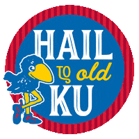 Kansas Jayhawks Sticker by kualumni