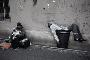 street art sleeping GIF by A. L. Crego