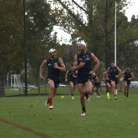 melbourne football club running GIF by Melbournefc