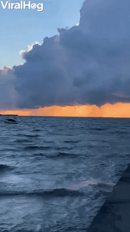 Several Waterspouts Form At Sunset GIF by ViralHog