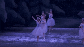 nutcracker waltz of the snowflakes GIF by New York City Ballet