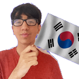 Holding South Korea Sticker