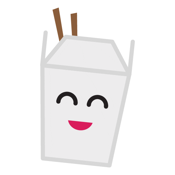 Chinese Food Box Cartoon