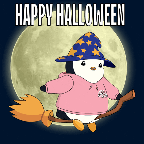 Halloween Witch GIF by Pudgy Penguins