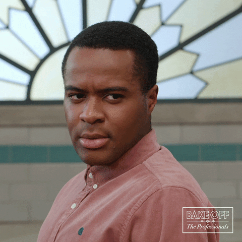 React Reaction GIF by The Great British Bake Off