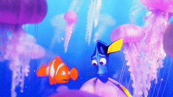 scared finding nemo GIF