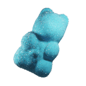 Blue Bear 3D Sticker by CBDWAY