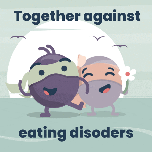 Happy Friends GIF by Together against eating disorder
