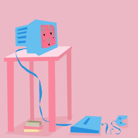 fun pink GIF by andrewillustration