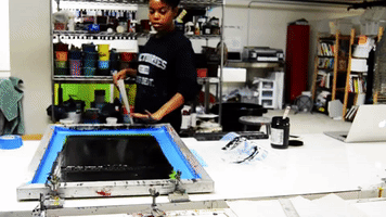 abstract art screenprinting alianagracebailey GIF