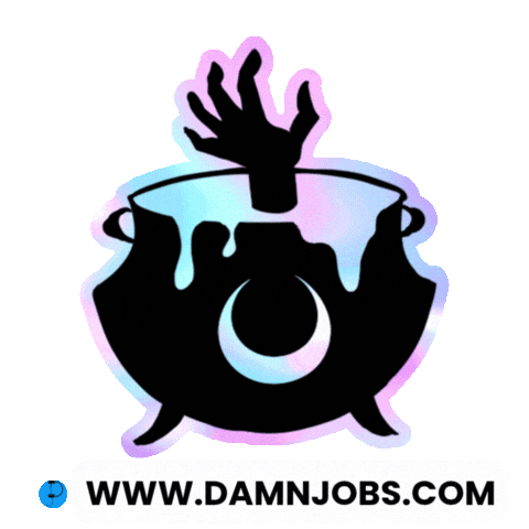 Halloween Sticker Sticker by Damnjobs