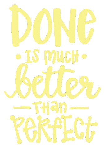 Done Is Better Than Perfect January Jumpstart Sticker