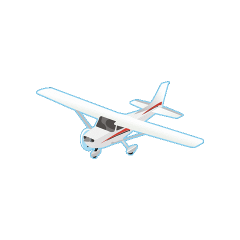 Flight Training Cessna Sticker by Thrust Flight