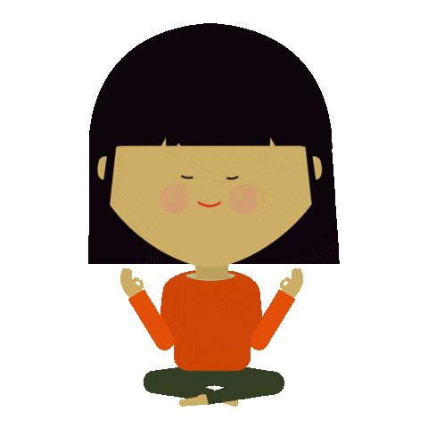 Meditating Deep Thoughts Sticker by Leon Nikoo for iOS & Android | GIPHY