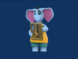 Elephant Calculating GIF by Saynine.ai