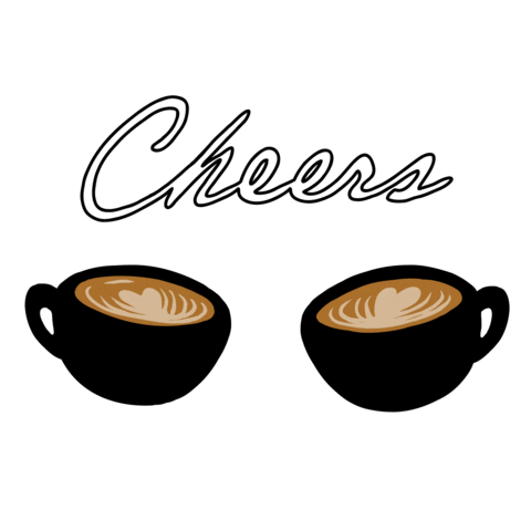 Coffee Cheers Sticker