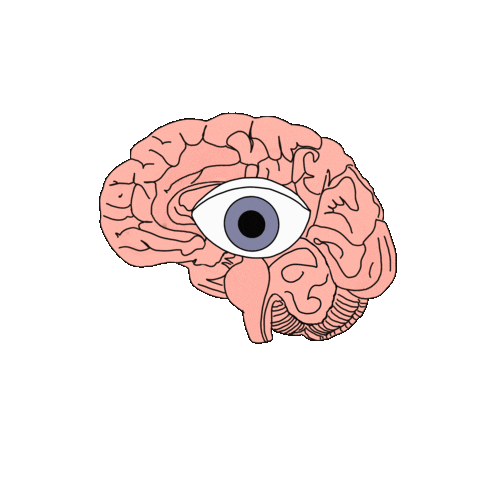 cartoon brains with eyes