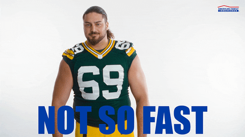 Stop Right There Green Bay Packers GIF by American Family Insurance - Find & Share on GIPHY