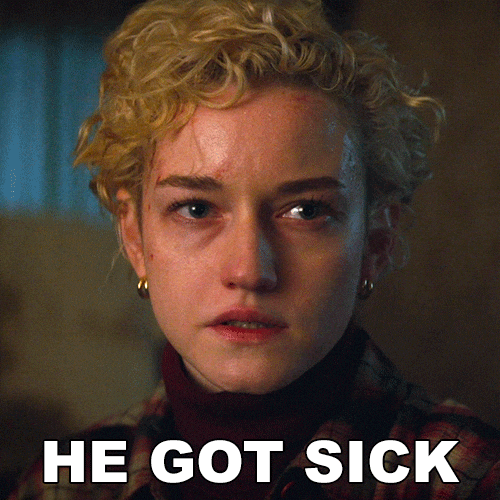 Sick Julia Garner GIF by Wolf Man