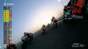 Side By Side Racing GIF by MotoGP