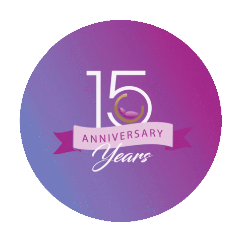 Anniversary 15Years Sticker