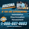 Arizona voter intimidation, discrimination, harassment hotline