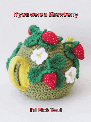 Strawberry Love GIF by TeaCosyFolk