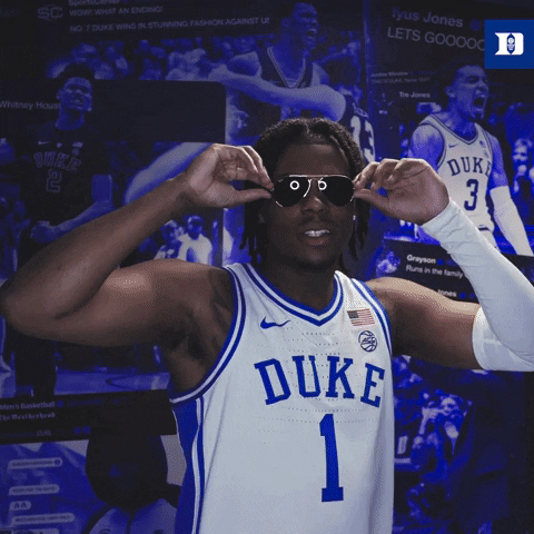 Sport Sunglasses GIF by Duke Men's Basketball