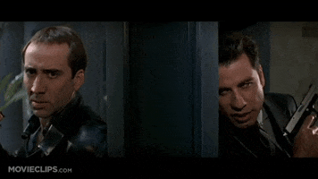 matageli john travolta faceoff nick cage GIF
