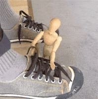 shoe tying GIF