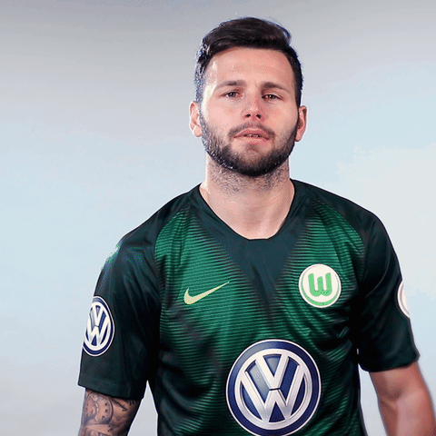 Renato Steffen Reaction GIF by VfL Wolfsburg
