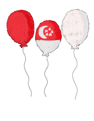 National Day Balloon Sticker by Singapore Global Network