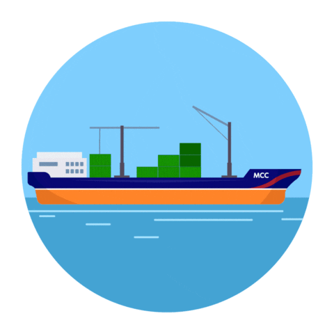 Vacation Shipping Sticker by ELLEEBANA