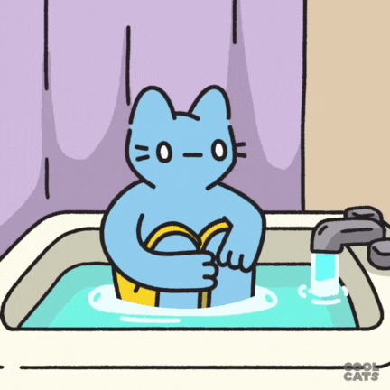 Hot Tub Chill GIF by Cool Cats