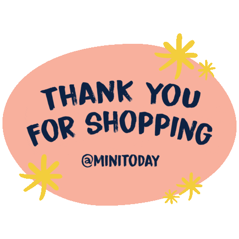 Shopping Thank You Sticker by 8wood