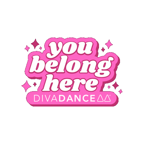 Dance You Belong Here Sticker by DivaDance®