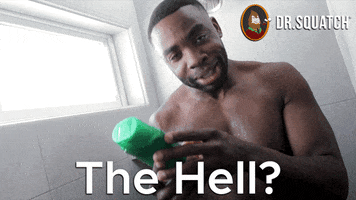 What The Hell Wtf GIF by DrSquatchSoapCo