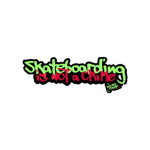 Skateboarding Crime Sticker by We Are Skate