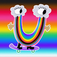 Skateboarding Rainbow