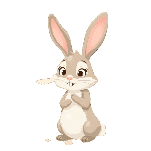 Happy Easter Bunny Sticker By GIF