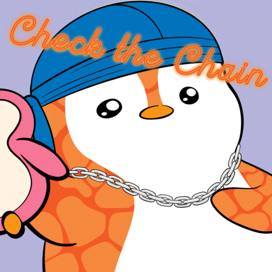 Chain Gang Swag GIF by Pudgy Penguins Find & Share on GIPHY