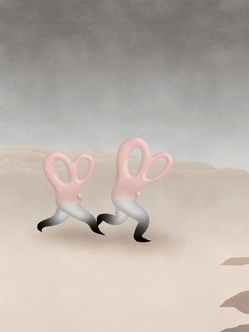 illustration pink GIF by Yi Pan