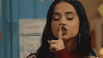 Becky G Shush GIF