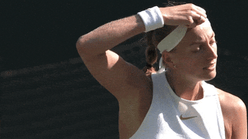 petra kvitova sweat GIF by Wimbledon