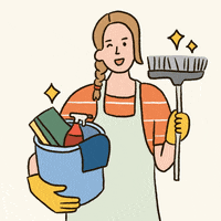 Cleaning Up GIF by Carolynn