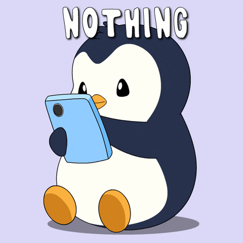 Dont Look Text GIF by Pudgy Penguins