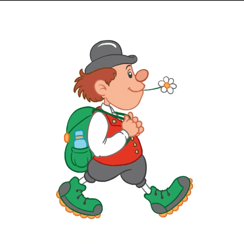 Cartoon Walking GIF by baiersbronn.de