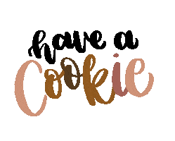 Cookie Handwriting Sticker
