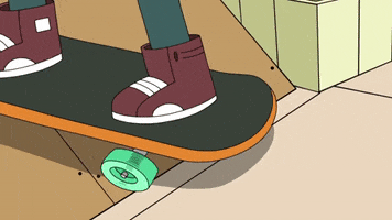 skateboard break GIF by Cartoon Hangover